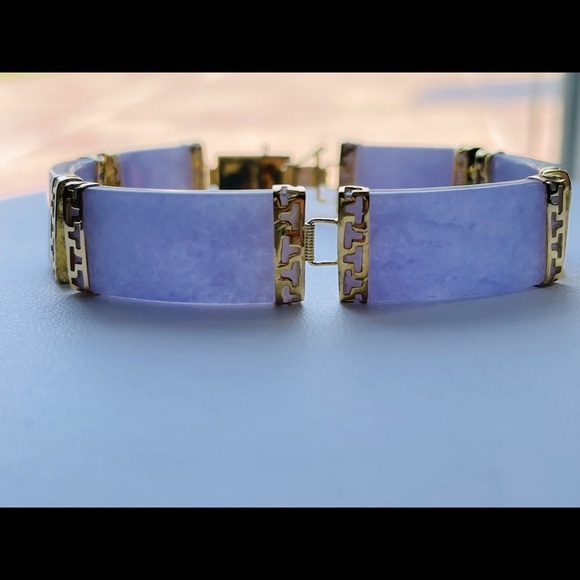 🔮Jade Bracelet 18K yellow gold - Picture 6 of 6